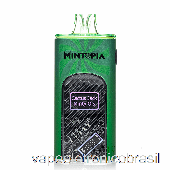 Vape Recarregável Mintopia Turbo 9000 Descartável Cactus Jack Minty O's